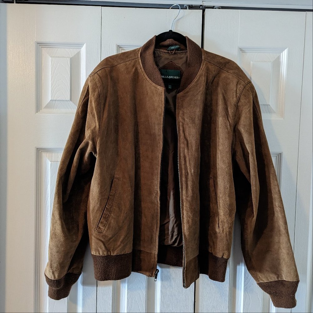 Vintage Leather Bomber Jacket
